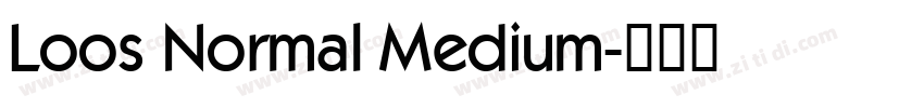 Loos Normal Medium字体转换